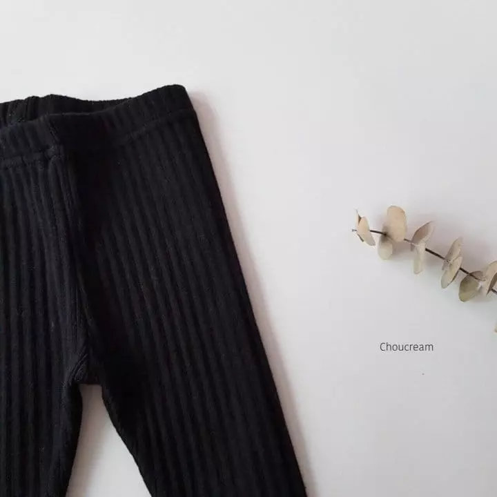 Choucream - Korean Baby Fashion - #babyootd - Rib Foot Leggings - 12