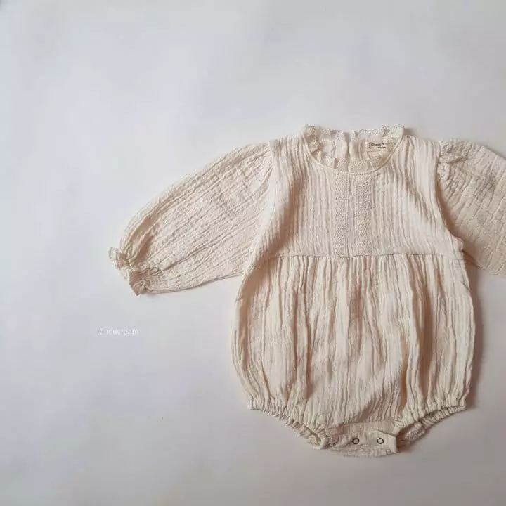 Choucream - Korean Baby Fashion - #babyoutfit - Lovely Lace Bodysuit