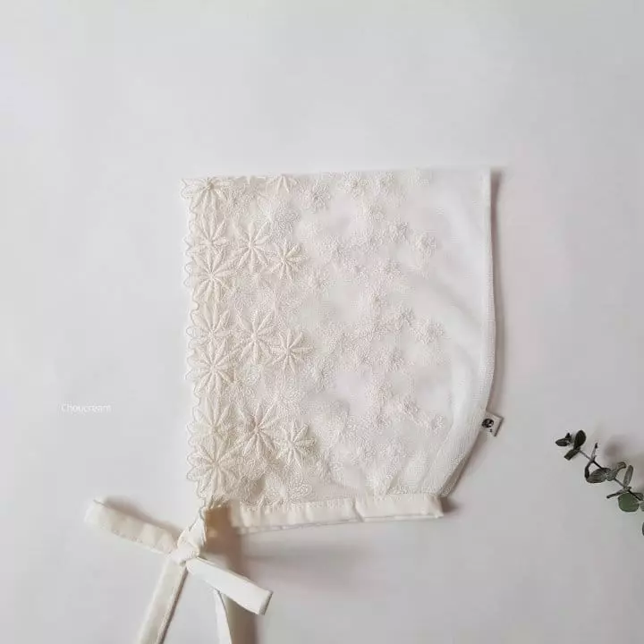 Choucream - Korean Baby Fashion - #babyoutfit - Lace Bonnet - 11