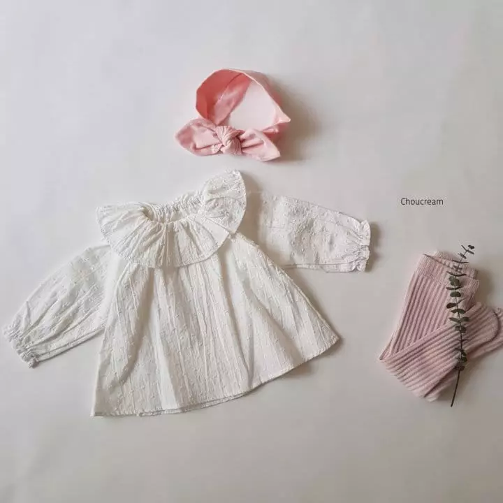 Choucream - Korean Baby Fashion - #babyoutfit - Muzi Frill Blouse - 7