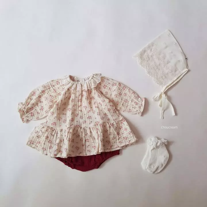 Choucream - Korean Baby Fashion - #babyoutfit - Rosy Blouse - 6