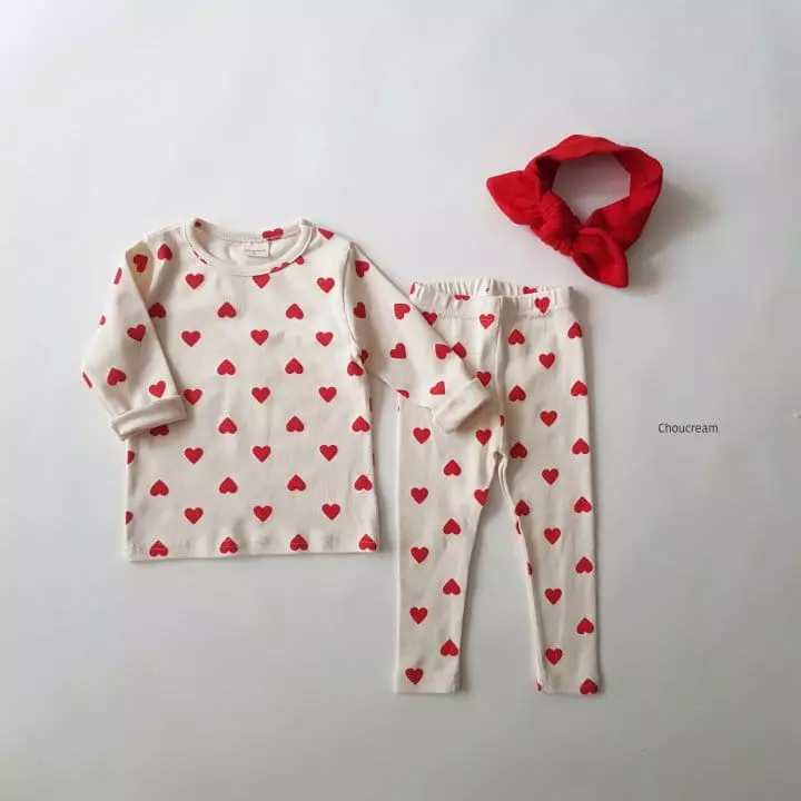 Choucream - Korean Baby Fashion - #babyootd - Heart Easywear - 4