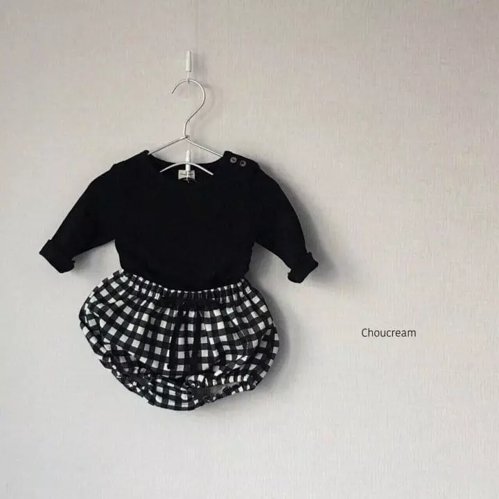 Choucream - Korean Baby Fashion - #babyoutfit - Check Bloomer