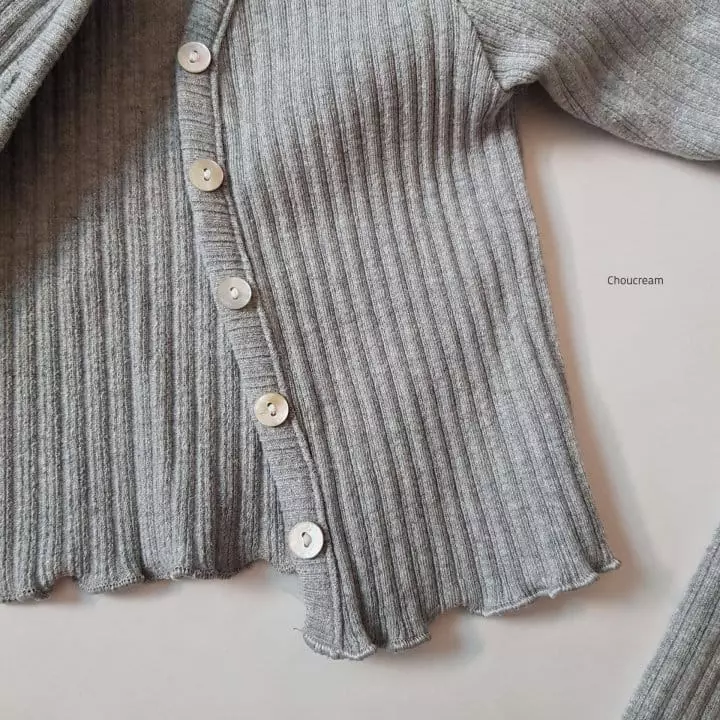 Choucream - Korean Baby Fashion - #babyoutfit - Bebe Rib Cardigan - 12