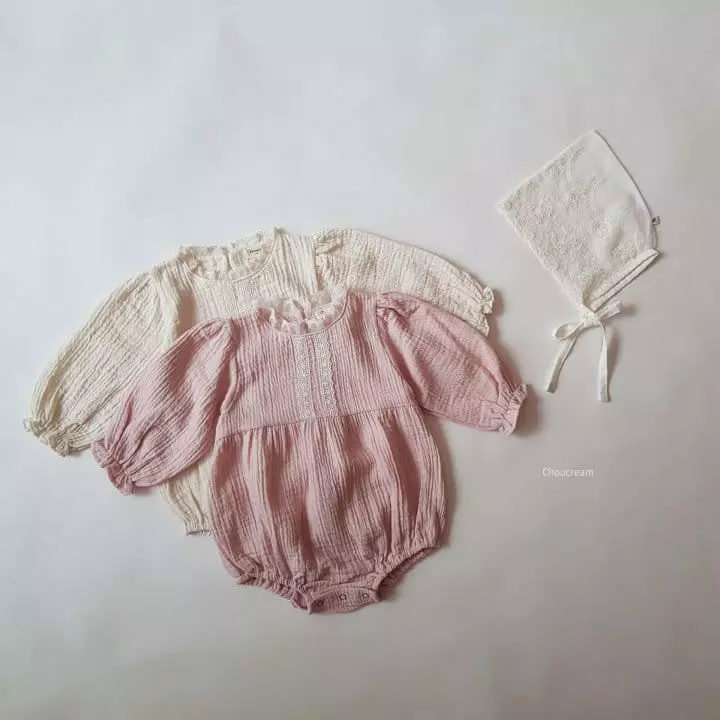 Choucream - Korean Baby Fashion - #babywear - Lovely Lace Bodysuit - 2