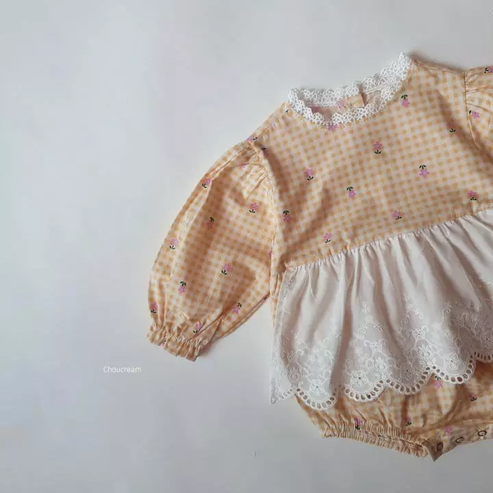 Choucream - Korean Baby Fashion - #babyoutfit - Picnic Bodysuit - 4