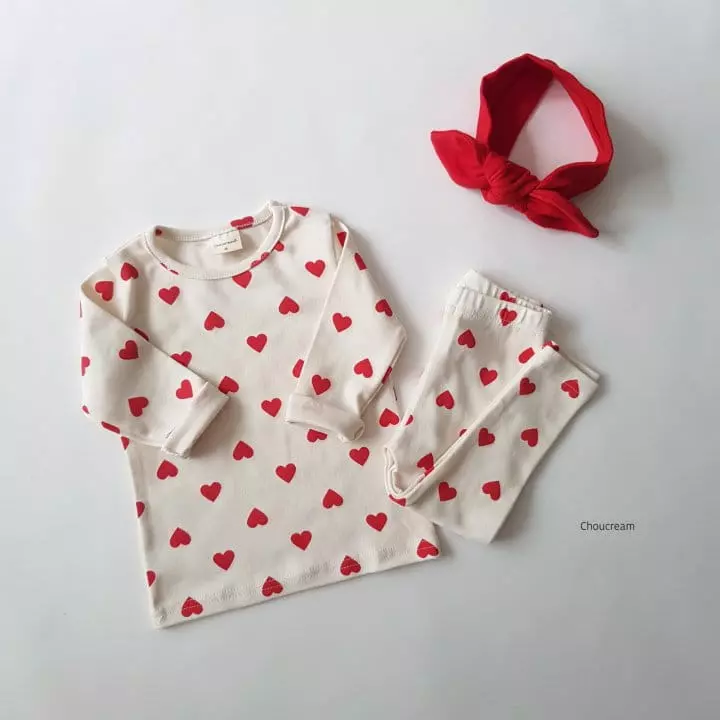 Choucream - Korean Baby Fashion - #babywear - Heart Easywear - 6