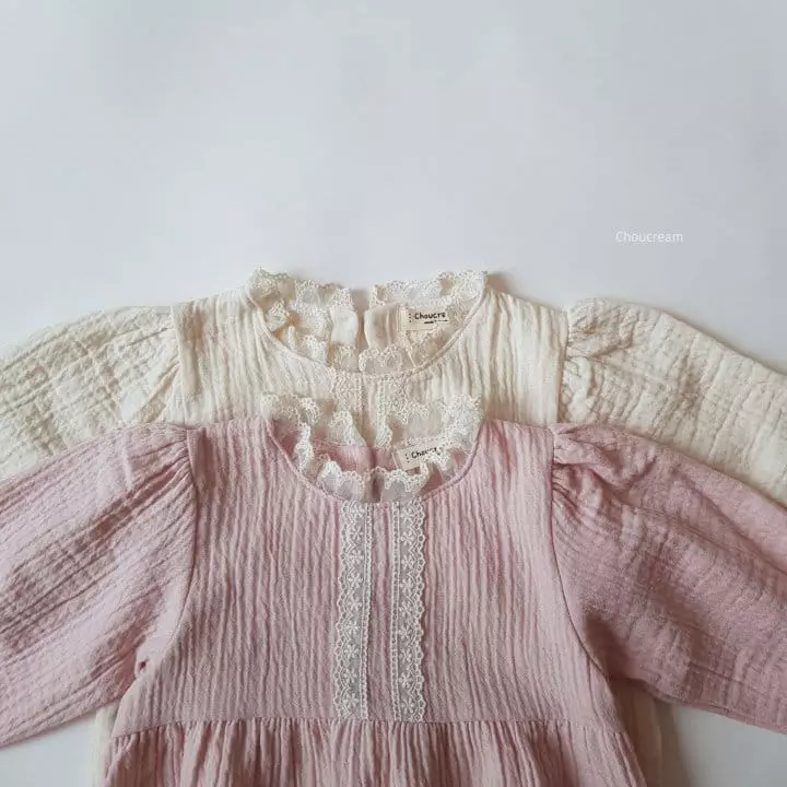 Choucream - Korean Baby Fashion - #onlinebabyboutique - Lovely Lace Bodysuit - 3