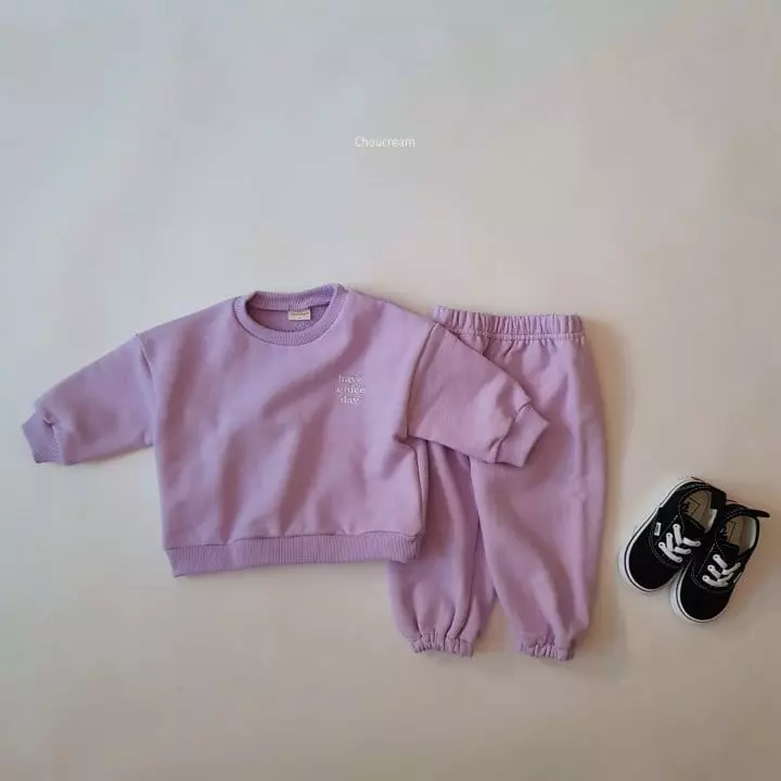 Choucream - Korean Baby Fashion - #onlinebabyboutique - Daily Top Bottom Set