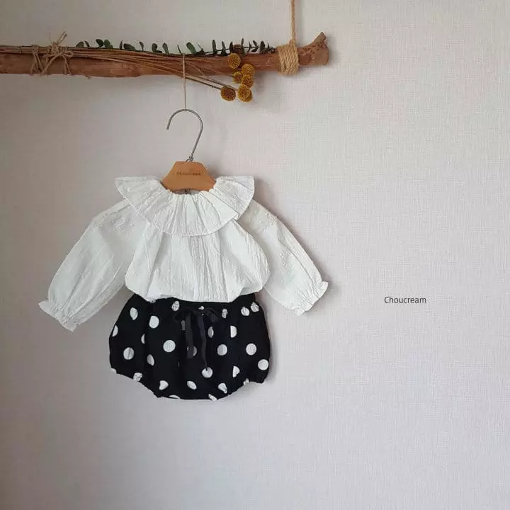 Choucream - Korean Baby Fashion - #onlinebabyboutique - Muzi Frill Blouse - 9