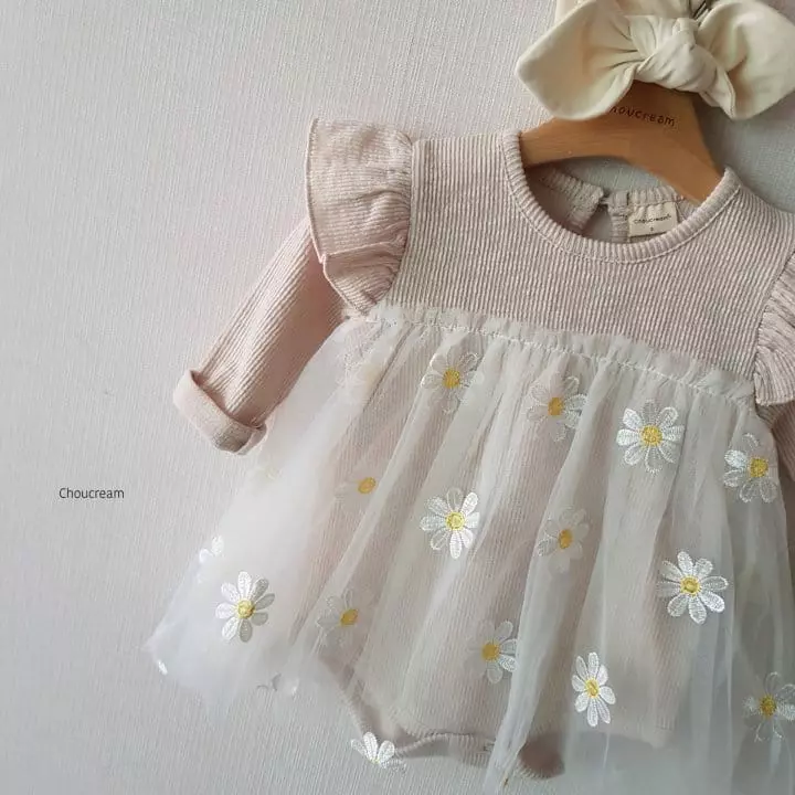 Choucream - Korean Baby Fashion - #onlinebabyboutique - Daisy Bodysuit - 12