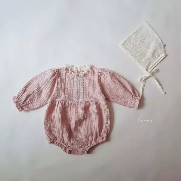 Choucream - Korean Baby Fashion - #onlinebabyboutique - Lovely Lace Bodysuit - 4