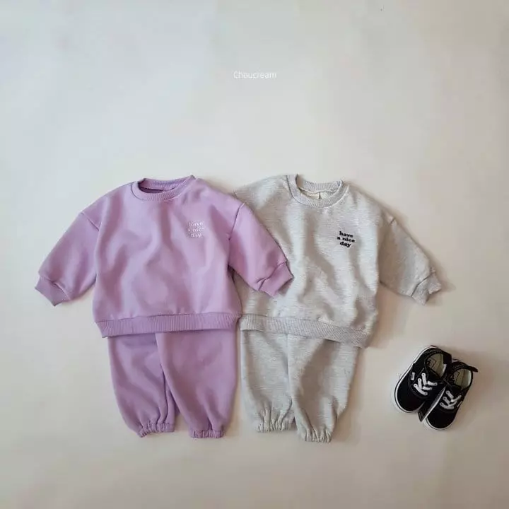 Choucream - Korean Baby Fashion - #onlinebabyshop - Daily Top Bottom Set - 2