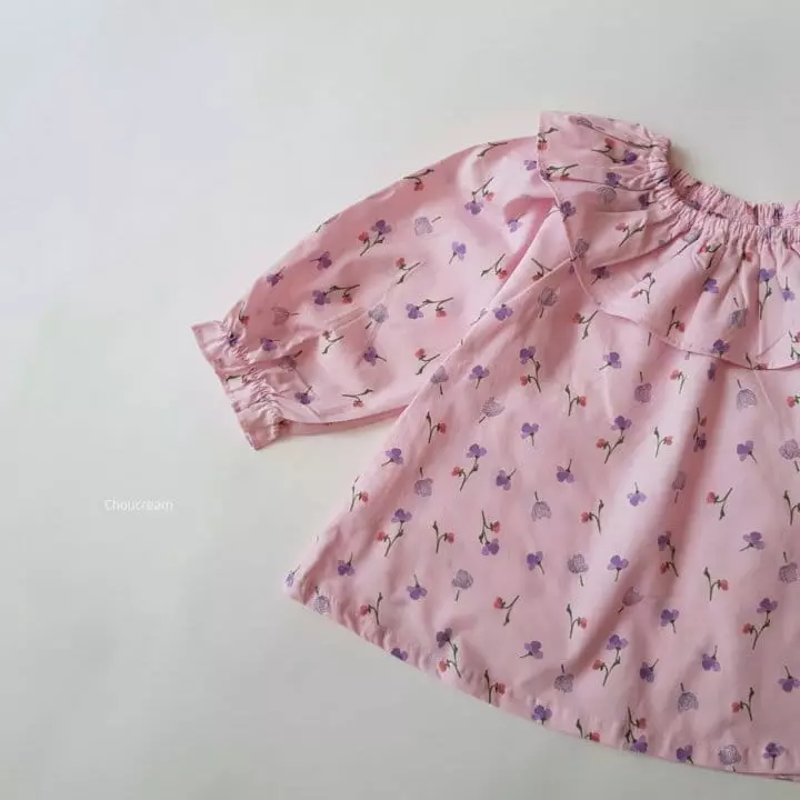 Choucream - Korean Baby Fashion - #onlinebabyshop - Spring Flower Blouse - 11