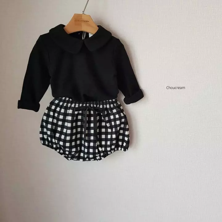 Choucream - Korean Baby Fashion - #onlinebabyshop - Check Bloomer - 5