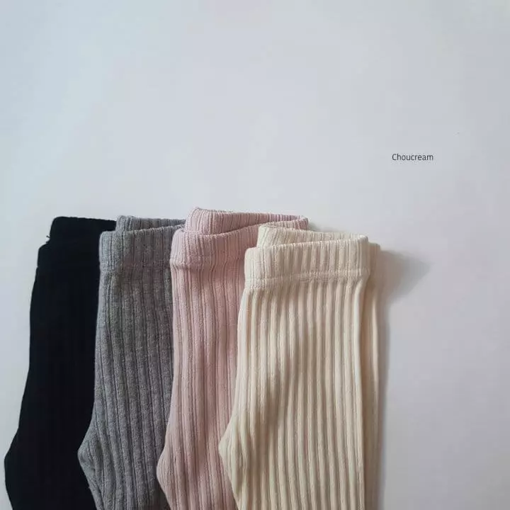 Choucream - Korean Baby Fashion - #onlinebabyshop - Rib Foot Leggings - 2