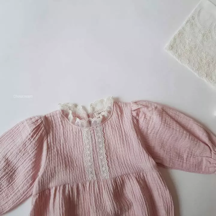 Choucream - Korean Baby Fashion - #smilingbaby - Lovely Lace Bodysuit - 5