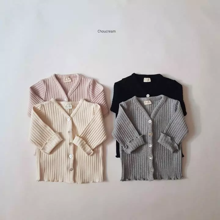 Choucream - Korean Baby Fashion - #smilingbaby - Bebe Rib Cardigan - 2