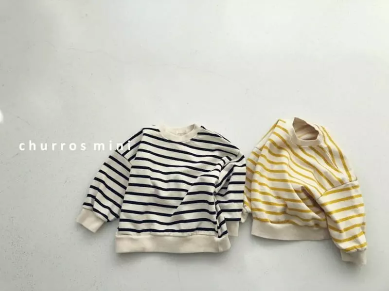 Churros - Korean Baby Fashion - #babyboutique - Mini Stripes Sweatshirt - 7