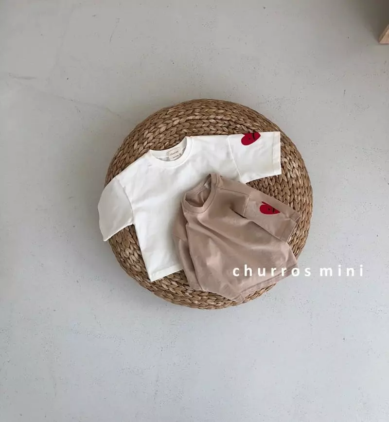 Churros - Korean Baby Fashion - #babyboutiqueclothing - Mini Heart Capri Tee