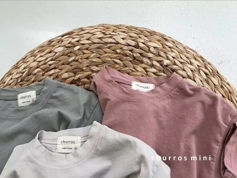 Churros - Korean Baby Fashion - #babyclothing - Mini Basic Unbalance Tee - 10