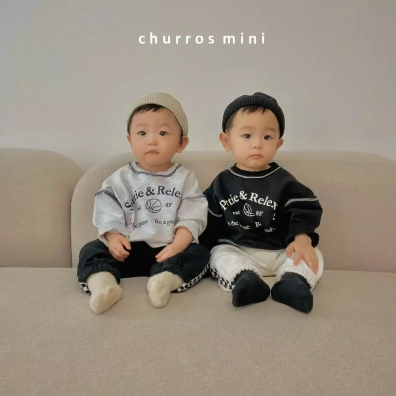Churros - Korean Baby Fashion - #babyfever - Mini Check Point Jogger Pants - 7