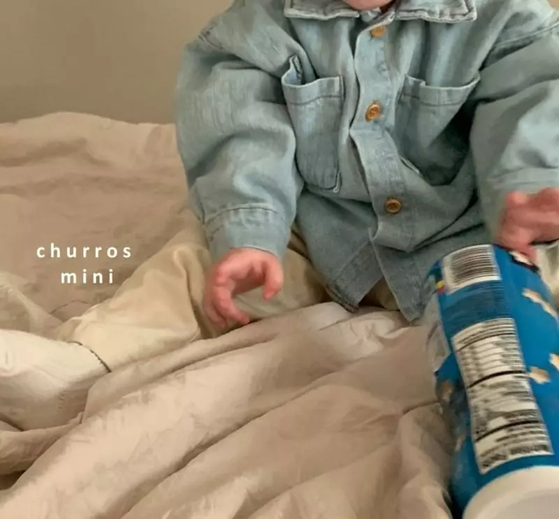 Churros - Korean Baby Fashion - #babyfever - Mini Classic Denim Shirt - 6