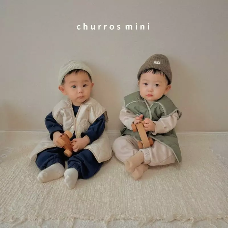 Churros - Korean Baby Fashion - #babyfever - Mini Arrow Embroidery Top Bottom Set - 3