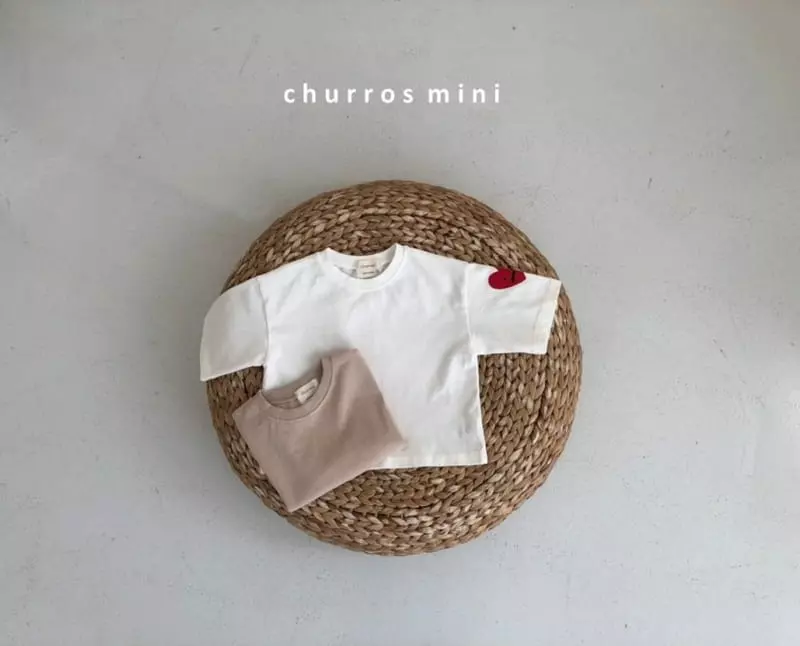 Churros - Korean Baby Fashion - #babygirlfashion - Mini Heart Capri Tee - 5