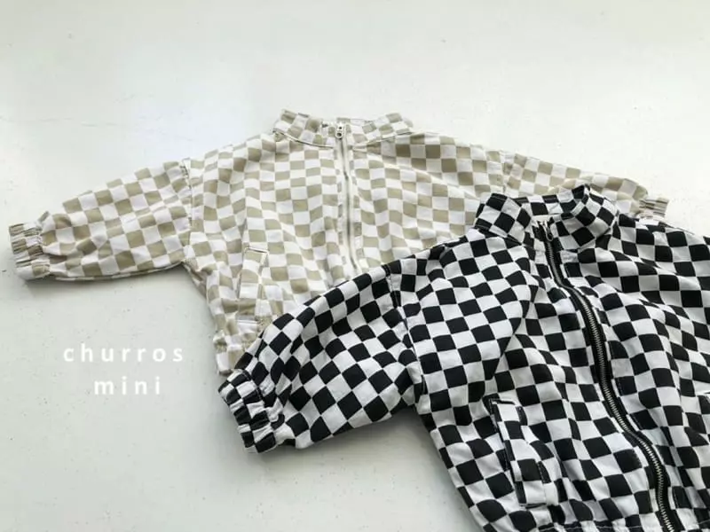 Churros - Korean Baby Fashion - #babylifestyle - Mini Checker Board Jumper - 10
