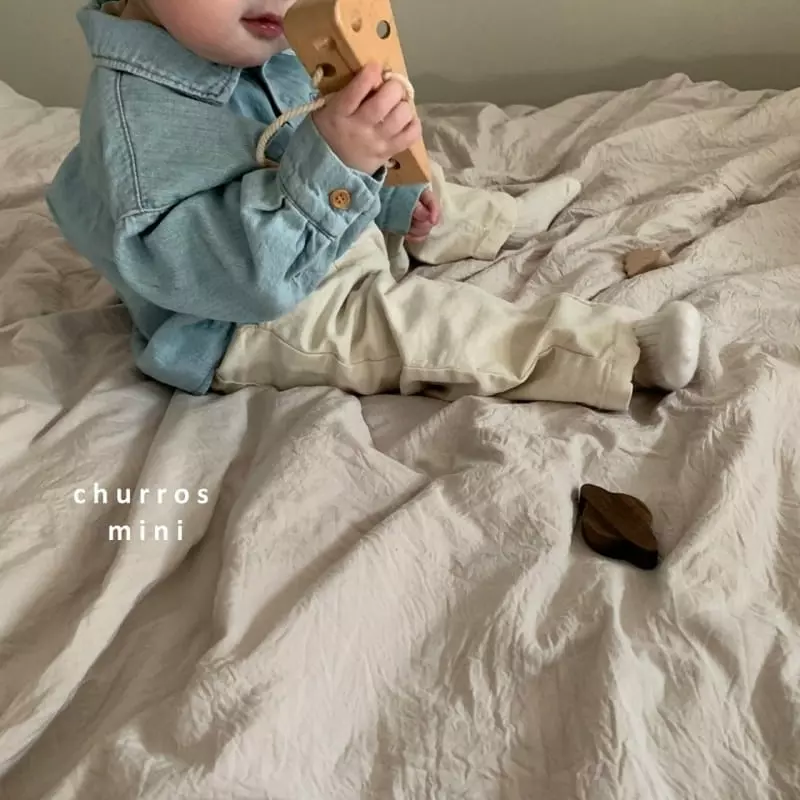 Churros - Korean Baby Fashion - #babylifestyle - Mini Classic Denim Shirt - 8