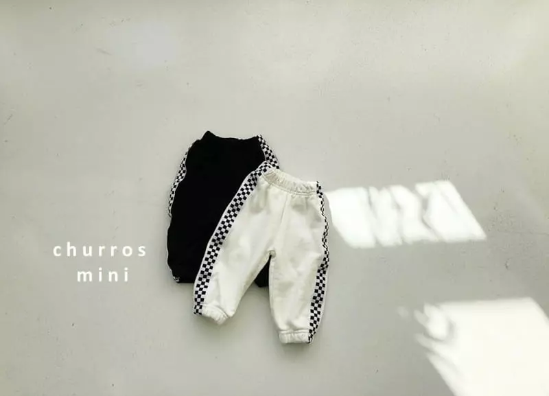 Churros - Korean Baby Fashion - #babyoninstagram - Mini Check Point Jogger Pants - 10