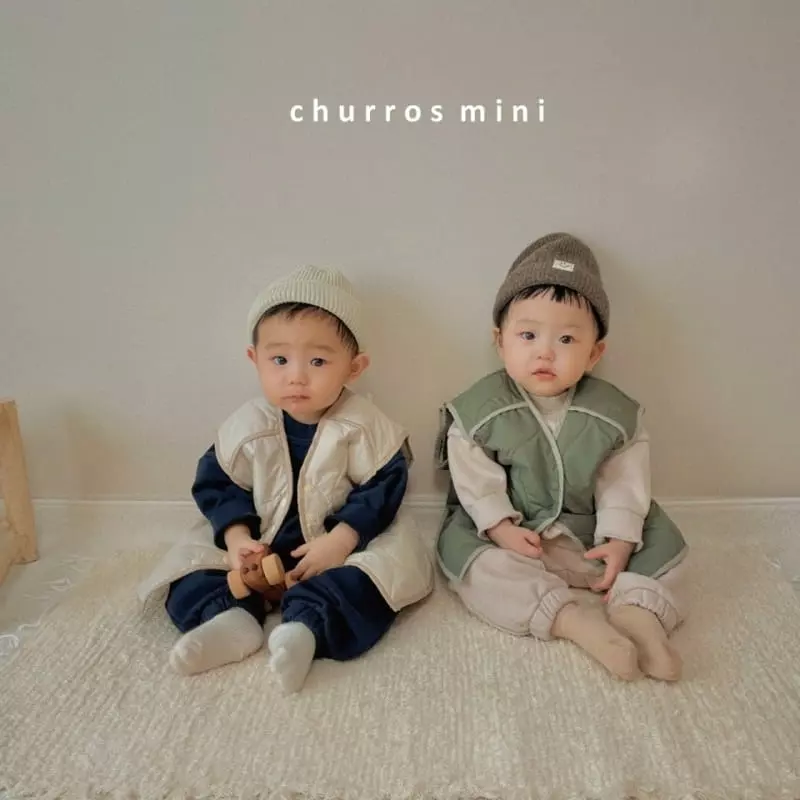 Churros - Korean Baby Fashion - #babyoninstagram - Mini Arrow Embroidery Top Bottom Set - 6