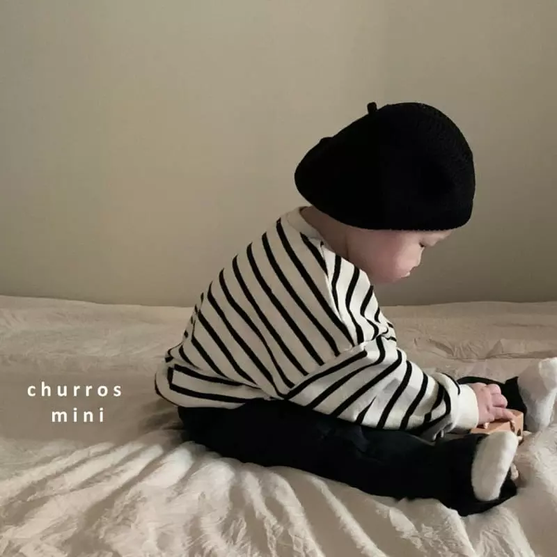 Churros - Korean Baby Fashion - #babyoutfit - Mini Stripes Sweatshirt - 2