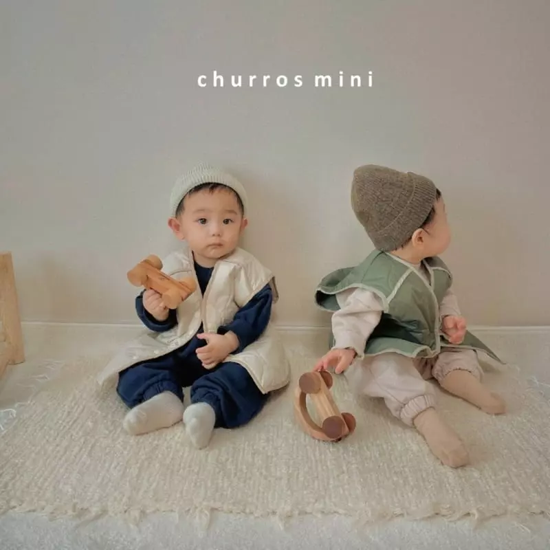 Churros - Korean Baby Fashion - #babyoutfit - Mini Arrow Embroidery Top Bottom Set - 8