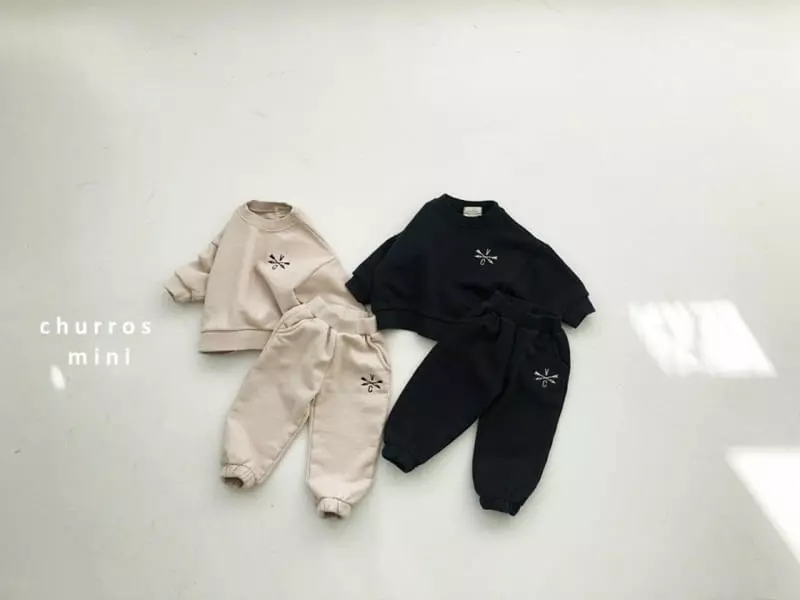 Churros - Korean Baby Fashion - #babyoutfit - Mini Arrow Embroidery Top Bottom Set - 9