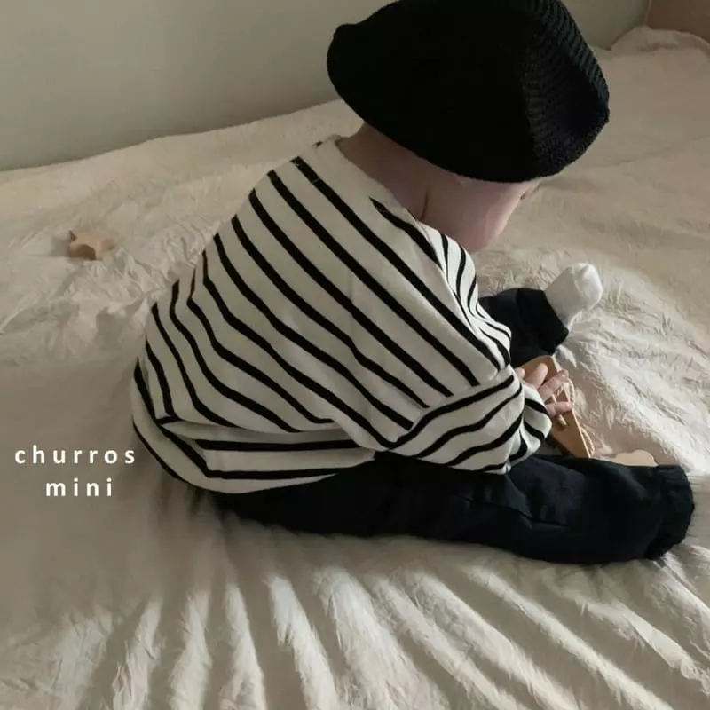 Churros - Korean Baby Fashion - #onlinebabyshop - Mini Stripes Sweatshirt - 5