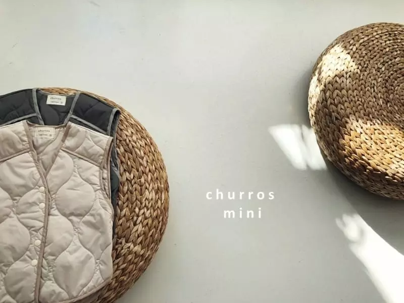 Churros - Korean Baby Fashion - #onlinebabyshop - Mini Circle Quilting Long Vest - 9