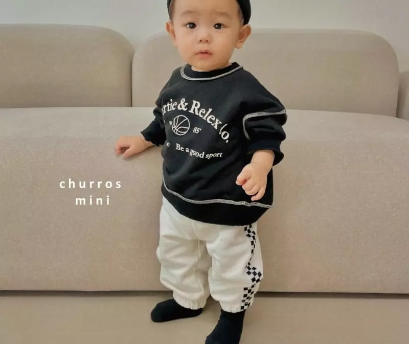 Churros - Korean Baby Fashion - #smilingbaby - Mini Check Point Jogger Pants - 2