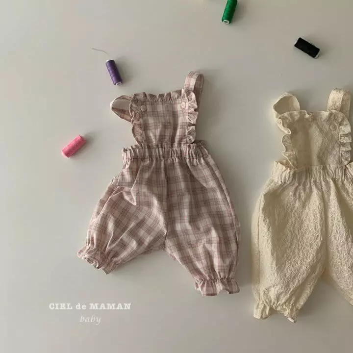 Ciel De Maman - Korean Baby Fashion - #babyboutique - Spring Frill Dungarees - 8