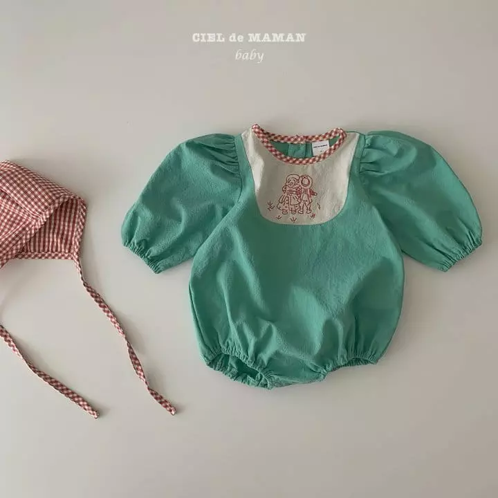 Ciel De Maman - Korean Baby Fashion - #babyboutique - Grip Tok Bodysuit with Bonnet - 9