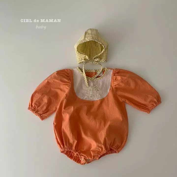 Ciel De Maman - Korean Baby Fashion - #babyboutiqueclothing - Grip Tok Bodysuit with Bonnet - 10