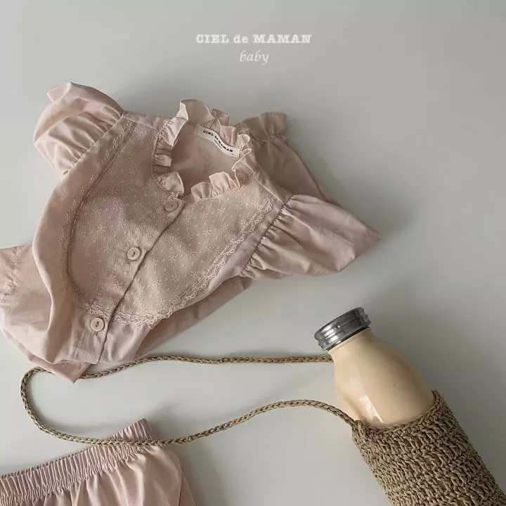 Ciel De Maman - Korean Baby Fashion - #babygirlfashion - Lovely Blouse Bottom Set - 2