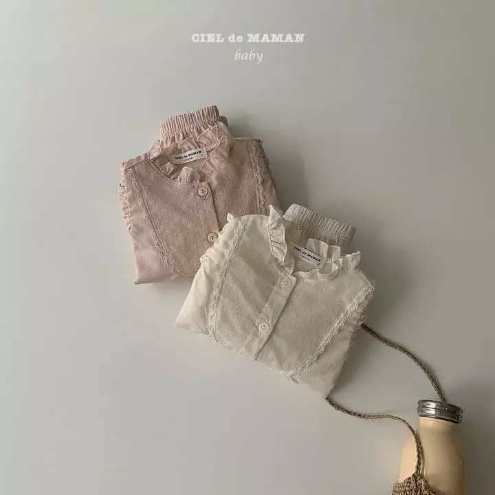 Ciel De Maman - Korean Baby Fashion - #babyoutfit - Lovely Blouse Bottom Set - 6