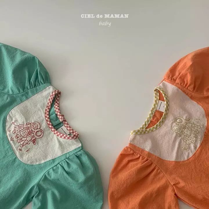 Ciel De Maman - Korean Baby Fashion - #babyoutfit - Grip Tok Bodysuit with Bonnet - 3