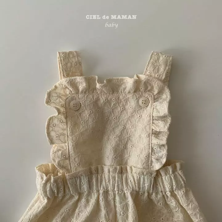 Ciel De Maman - Korean Baby Fashion - #onlinebabyshop - Spring Frill Dungarees - 6