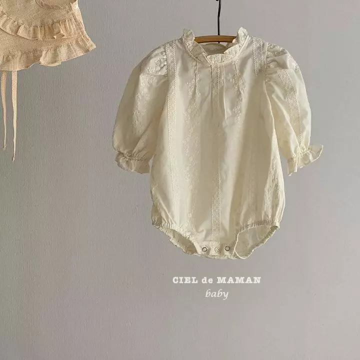 Ciel De Maman - Korean Baby Fashion - #onlinebabyboutique - Louis Pintuck Bodysuit - 4