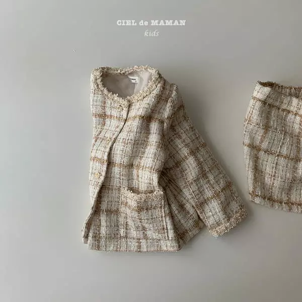 Ciel De Maman - Korean Children Fashion - #childofig - Charmig Twid Top Bottom Set - 7