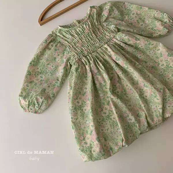 Ciel De Maman - Korean Children Fashion - #childofig - Flower Mist One-piece - 3