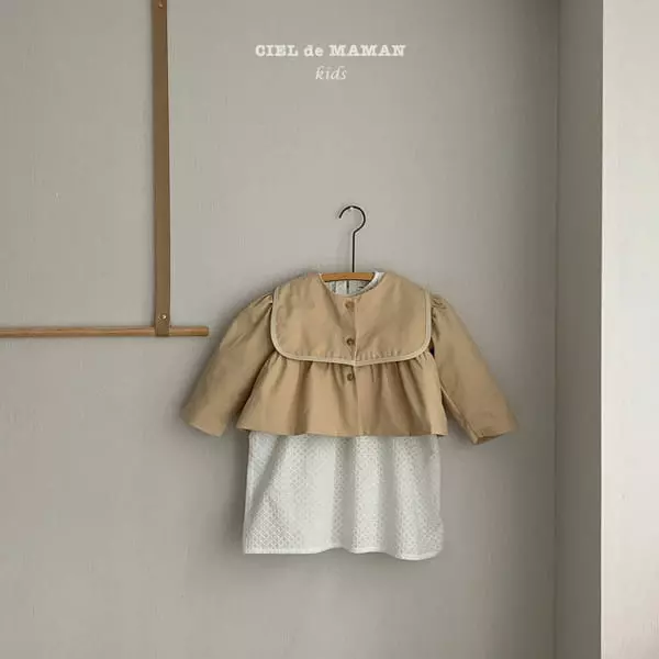 Ciel De Maman - Korean Children Fashion - #childrensboutique - Crop Trench Coat - 7